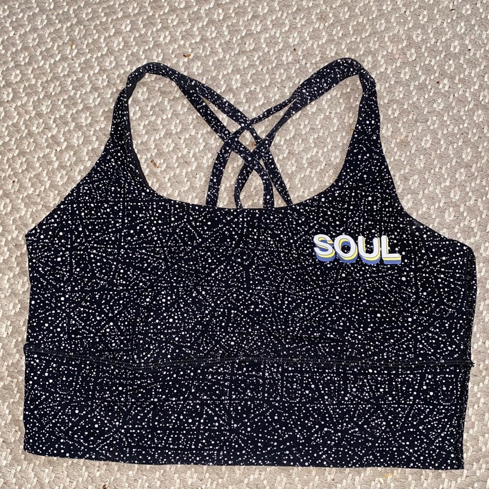 SoulCycle x Lululemon longline sports bra